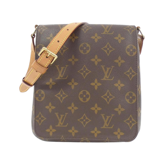 Louis Vuitton Musette Salsa, Brown, Canvas, shoulder