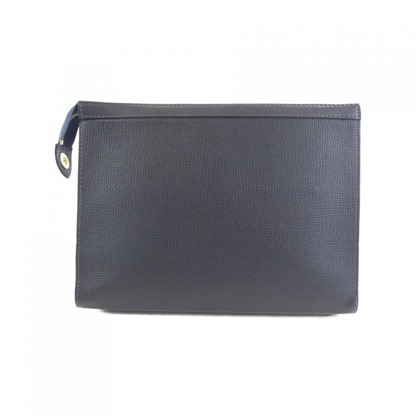 Louis Vuitton Pochette voyage, Blue, Leather, clutch