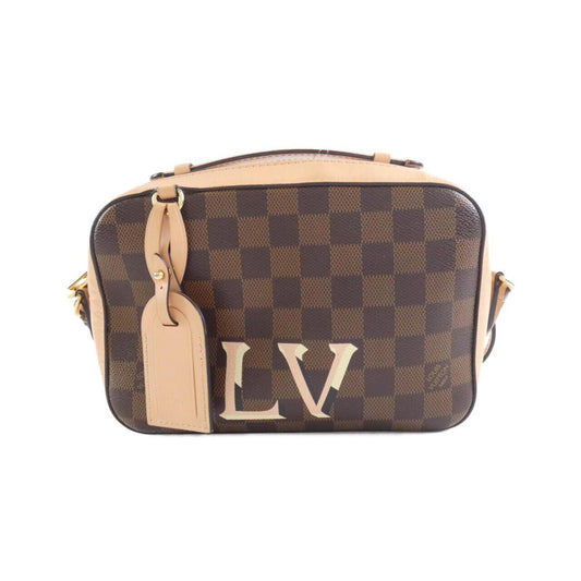 Louis Vuitton Santa Monica, Brown, Canvas, shoulder