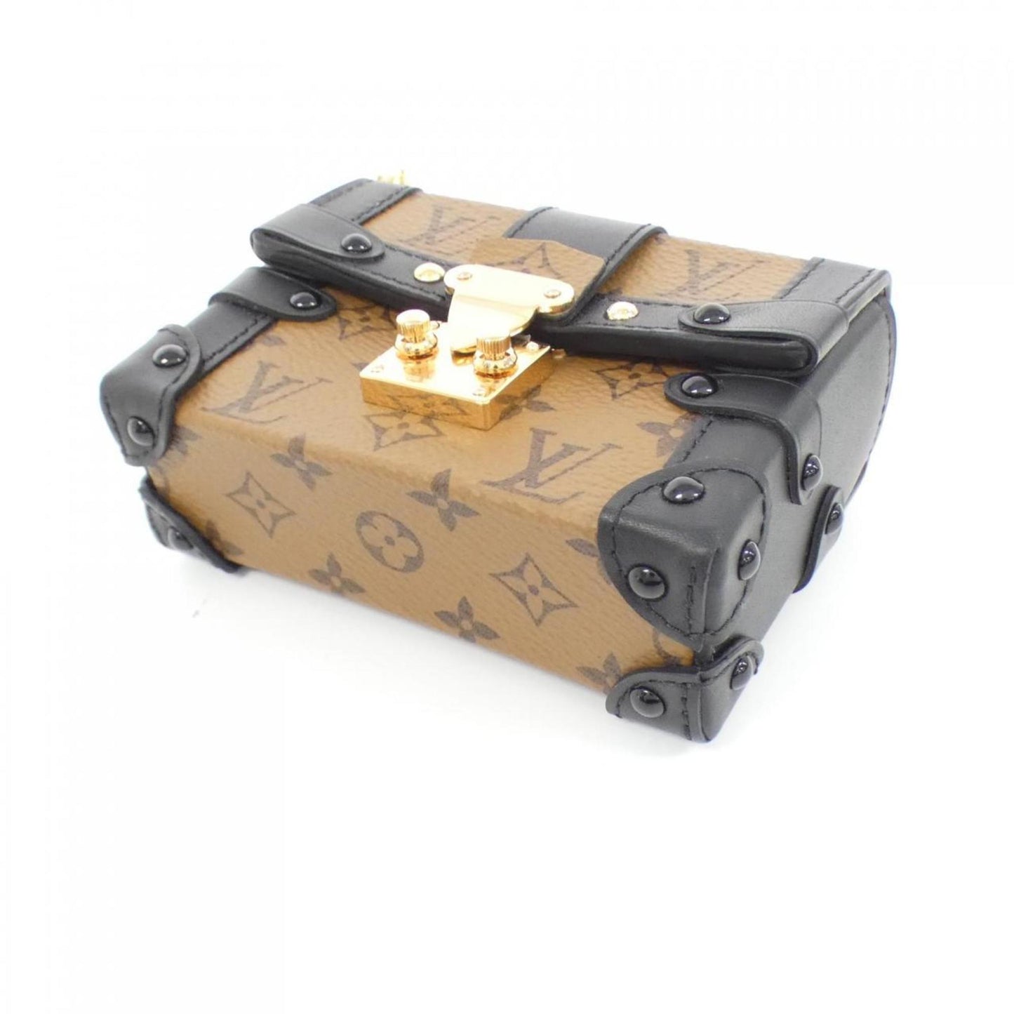 Louis Vuitton Trunk, Brown, Canvas, wallet