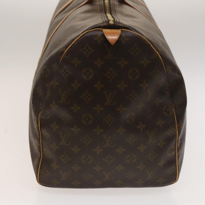 Louis Vuitton Keepall 60, Brown, Canvas, travel