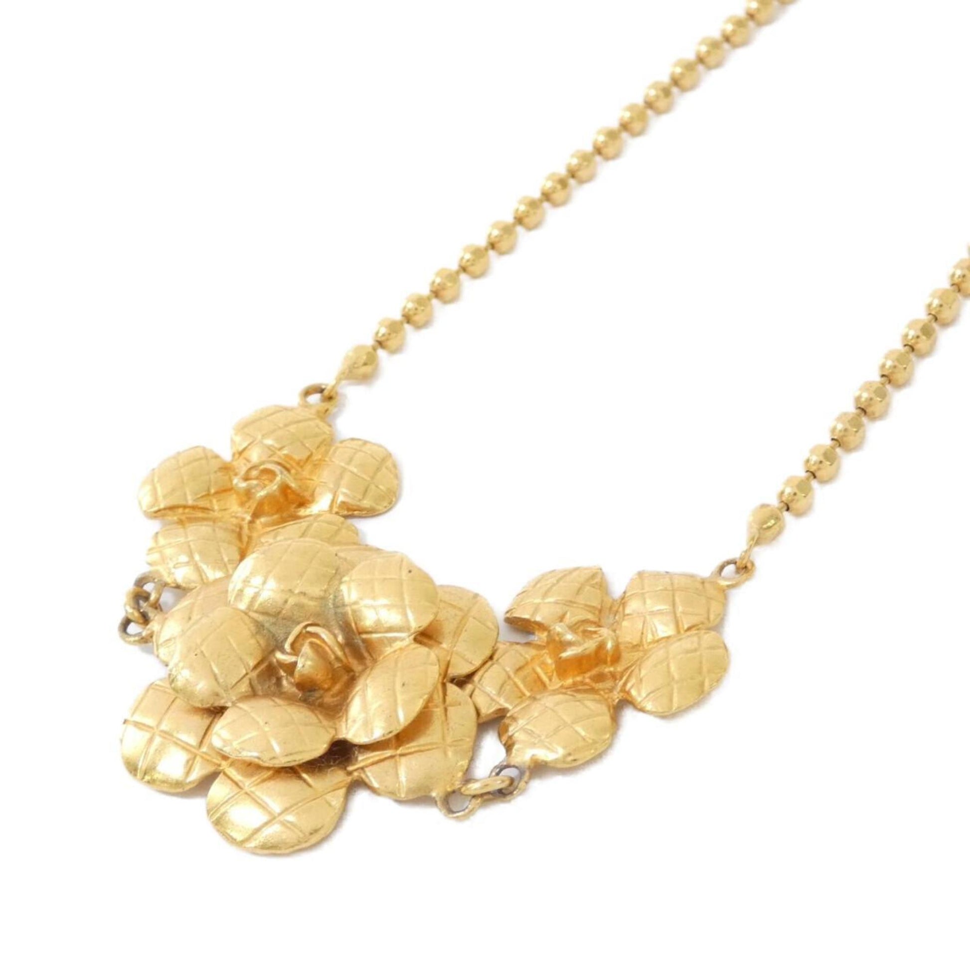 Chanel Camellia, Gold, Gold Plated, necklace