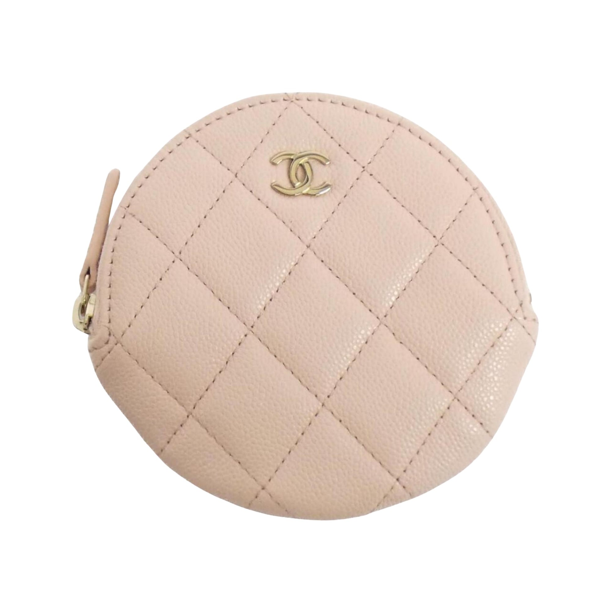 Chanel Cc, Pink, Leather, wallet