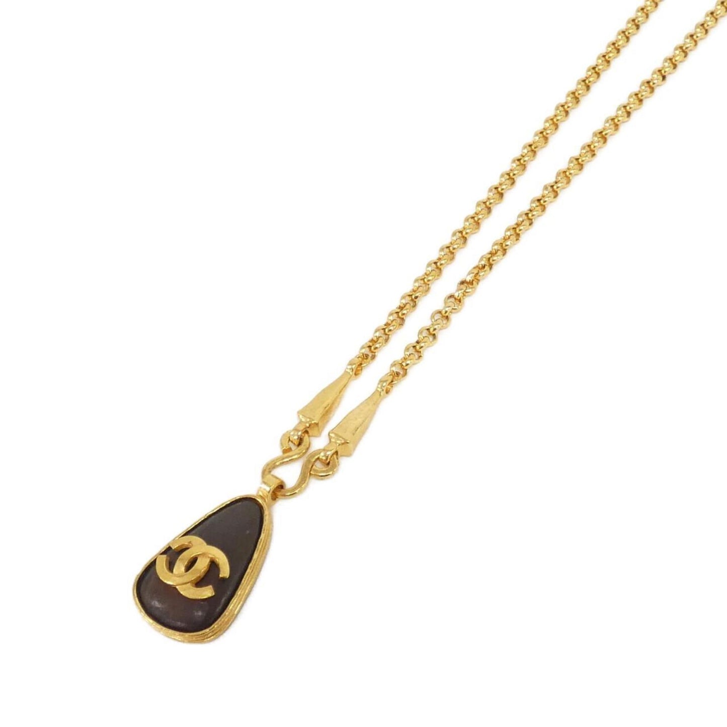 Chanel necklace, Brown, Gold Plated, necklace