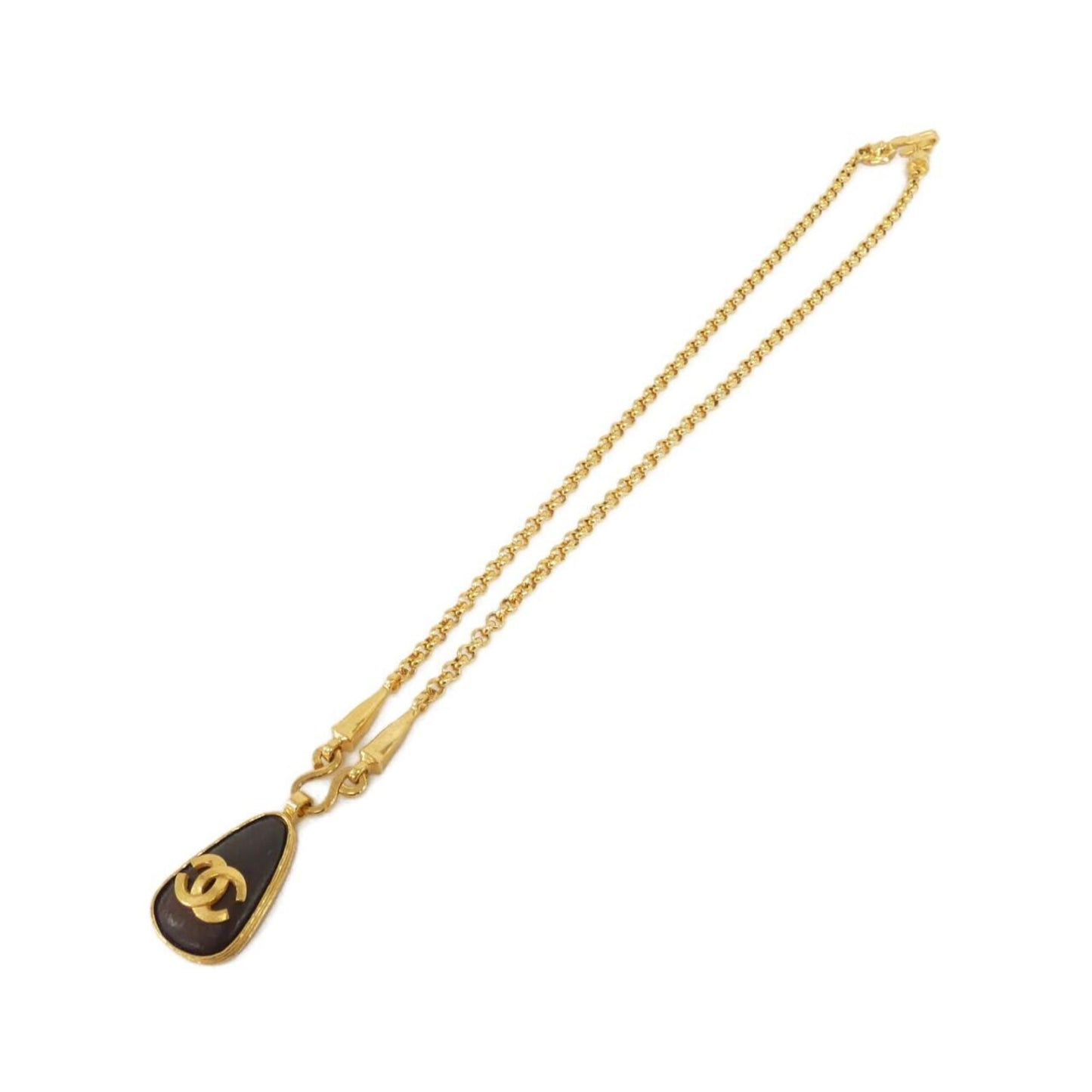 Chanel necklace, Brown, Gold Plated, necklace