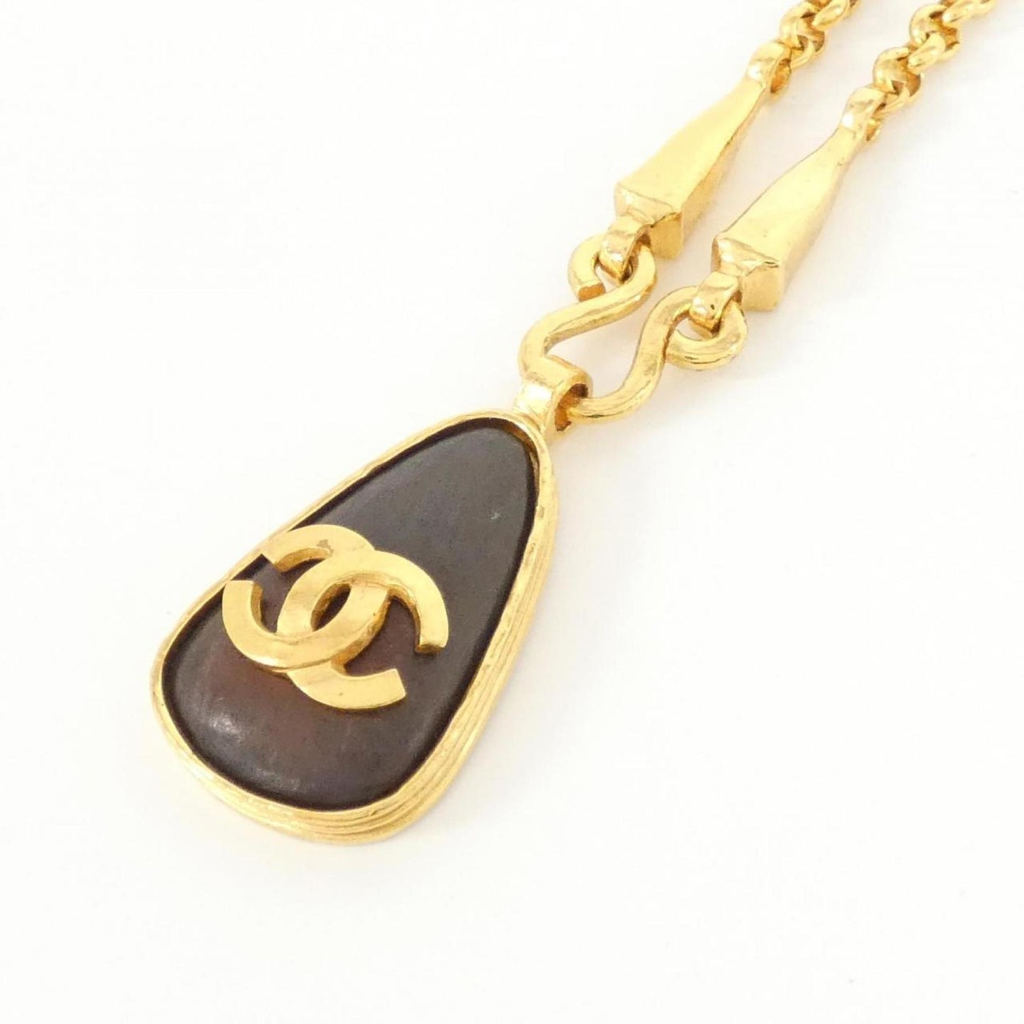 Chanel necklace, Brown, Gold Plated, necklace