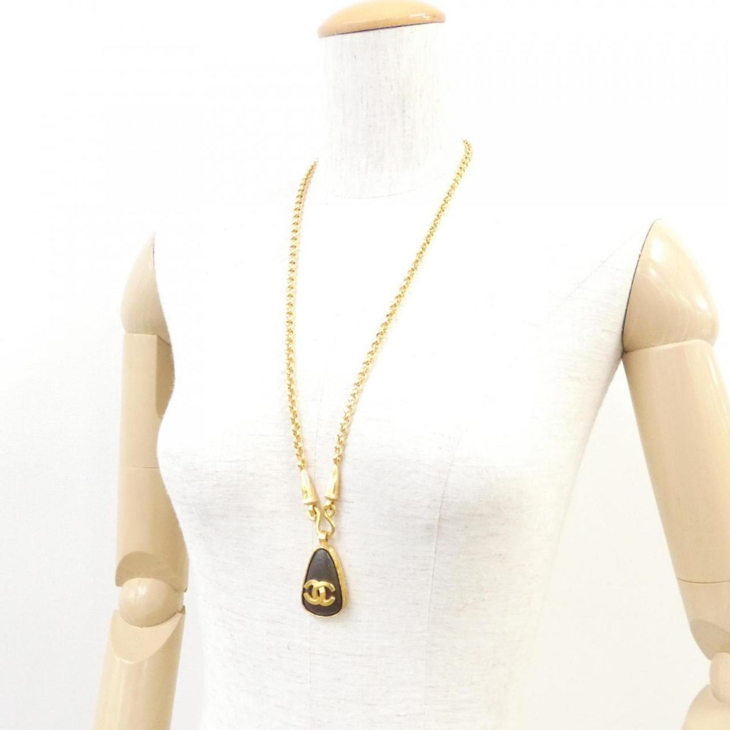 Chanel necklace, Brown, Gold Plated, necklace