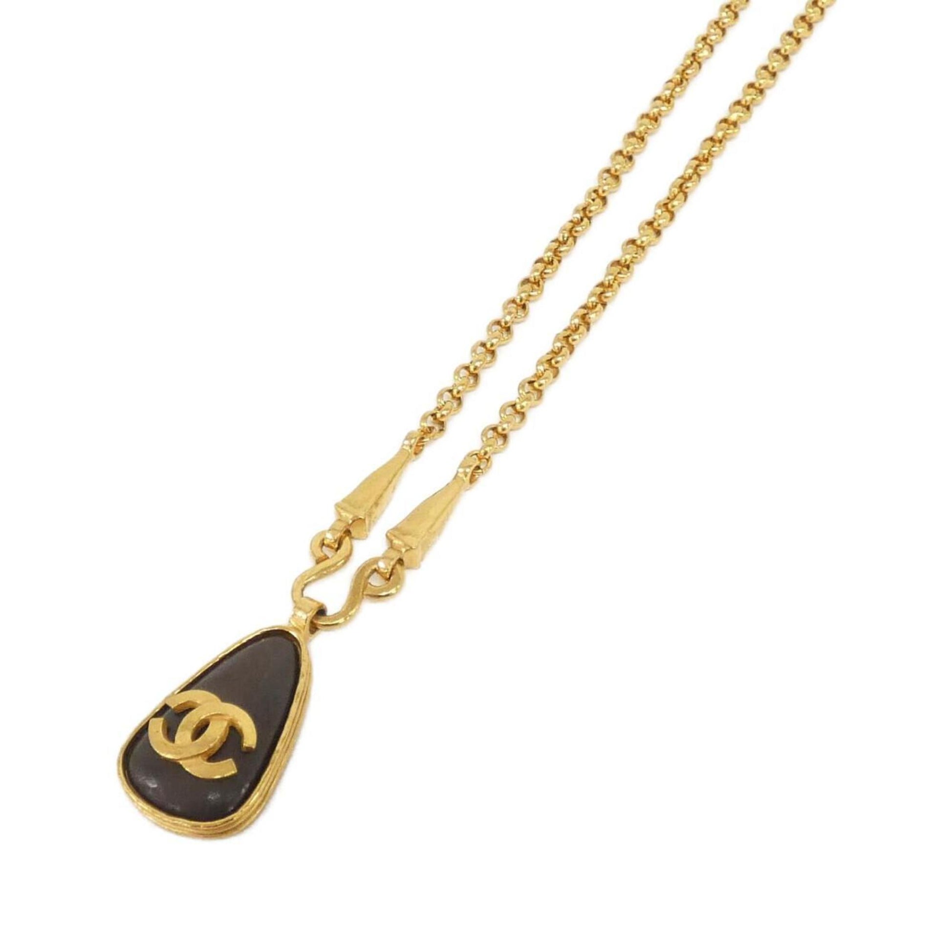 Chanel necklace, Brown, Gold Plated, necklace