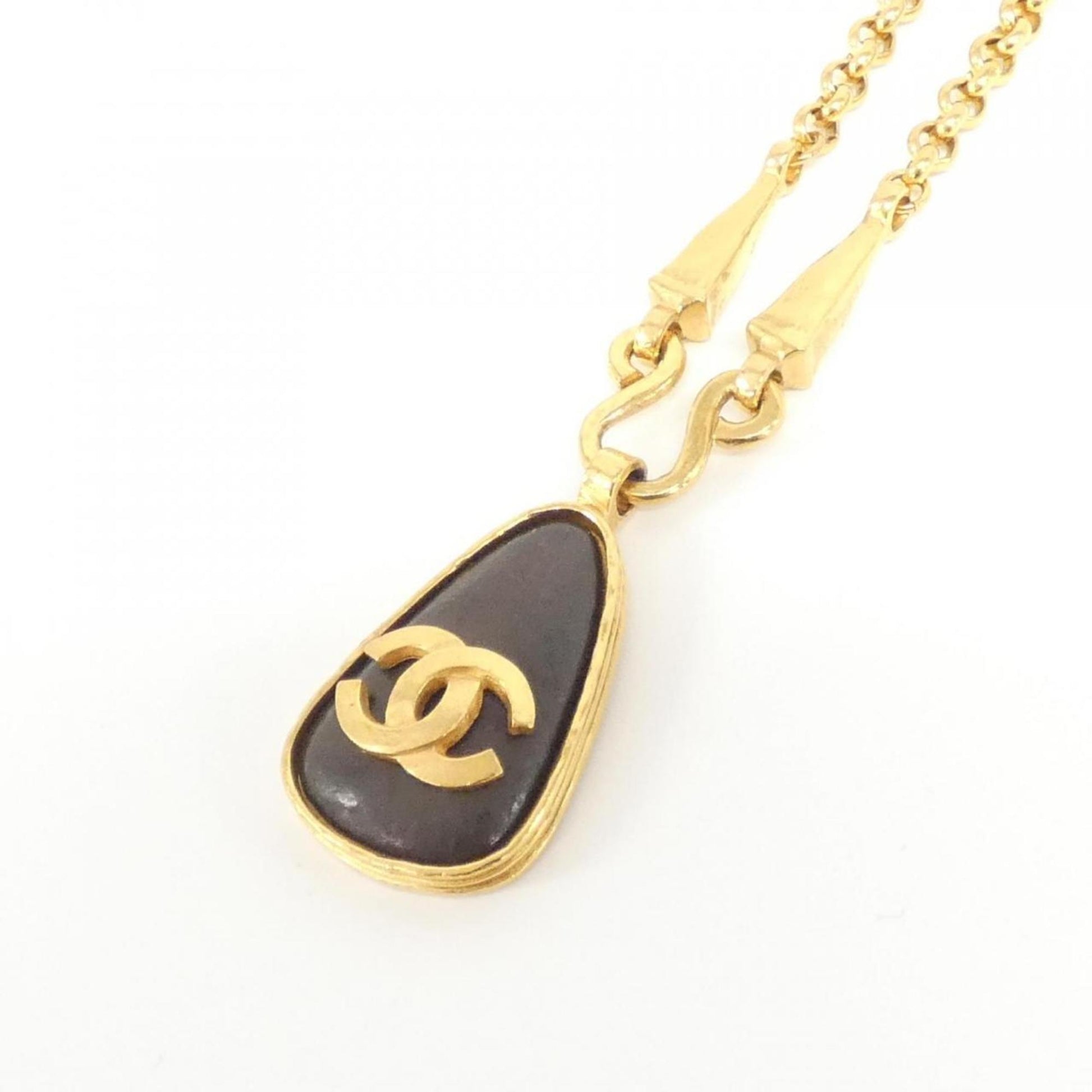 Chanel necklace, Brown, Gold Plated, necklace