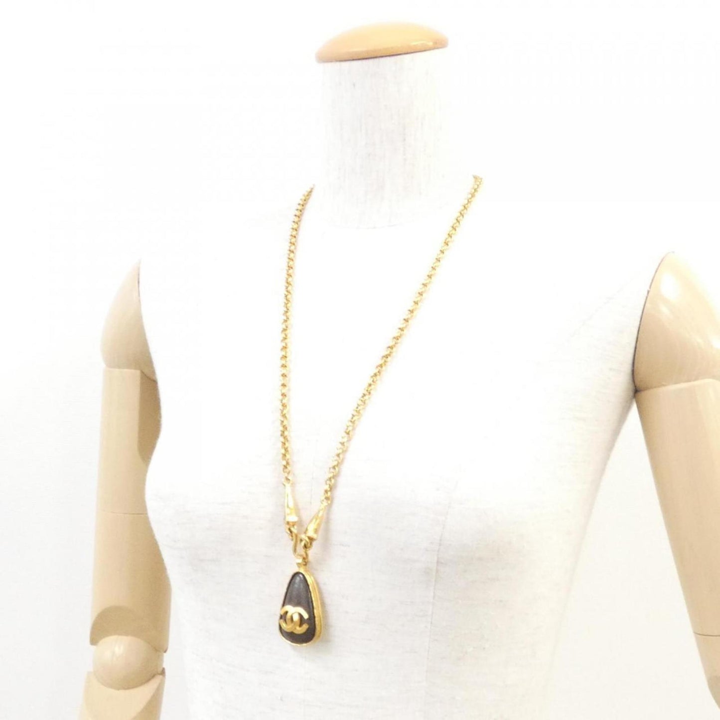 Chanel necklace, Brown, Gold Plated, necklace