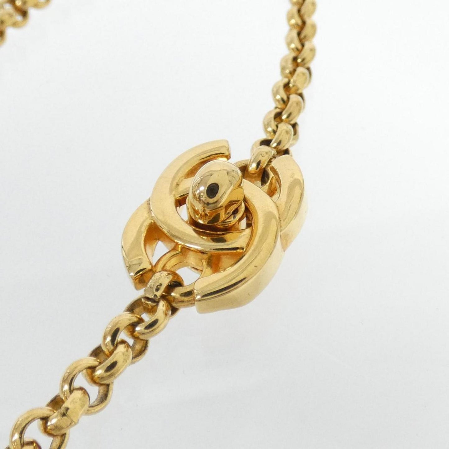 Chanel Clover, Gold, Gold Plated, necklace