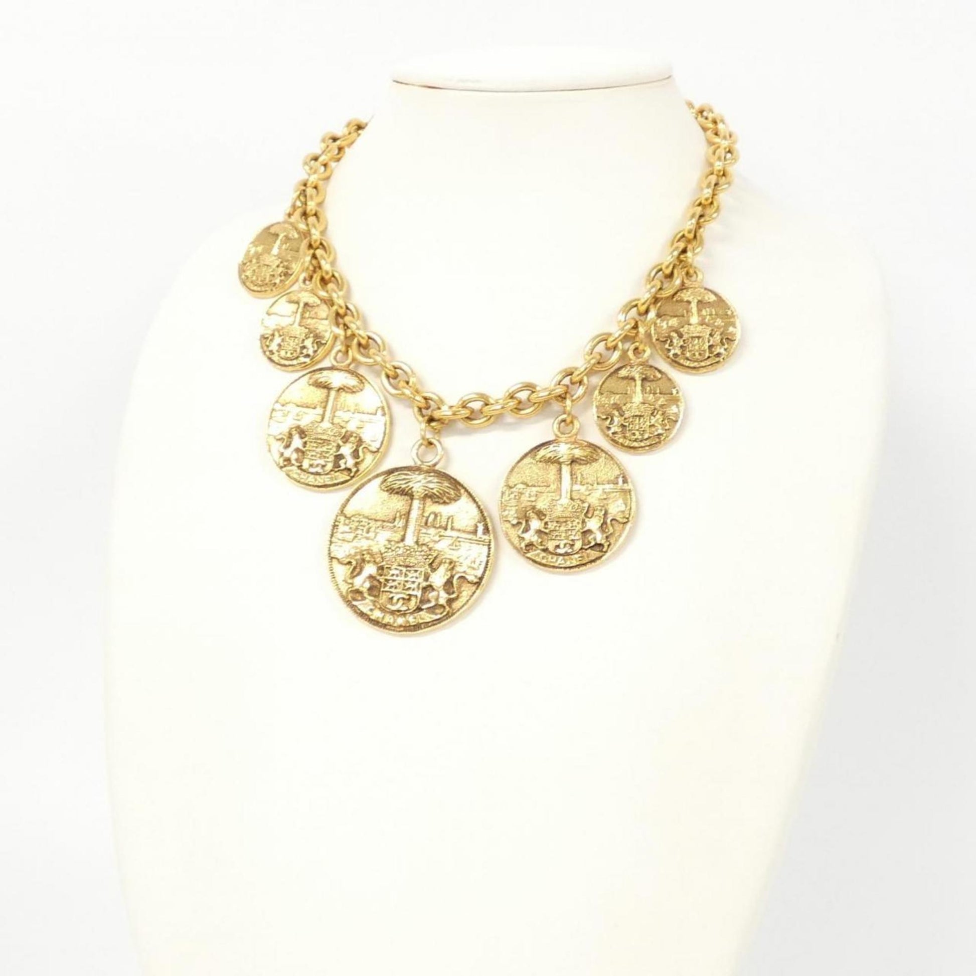 Chanel, Gold, Gold Plated, necklace