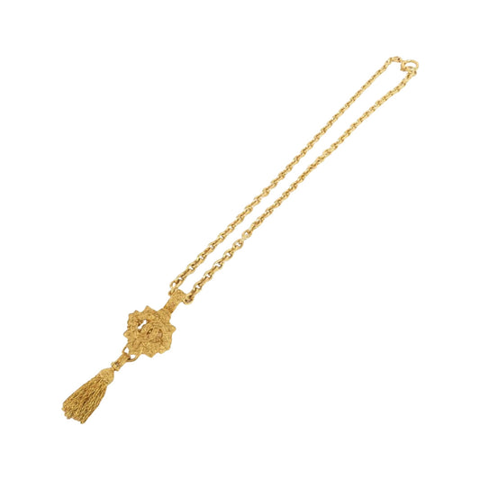 Chanel Coco Mark, Gold, Metal, necklace