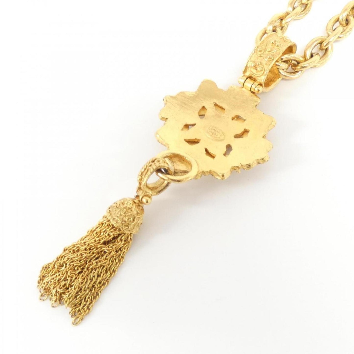 Chanel Coco Mark, Gold, Metal, necklace