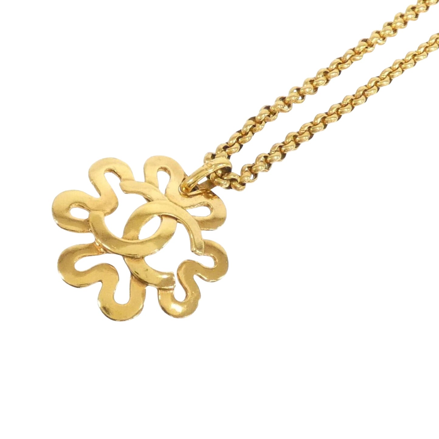 Chanel Coco Mark, Gold, Metal, necklace