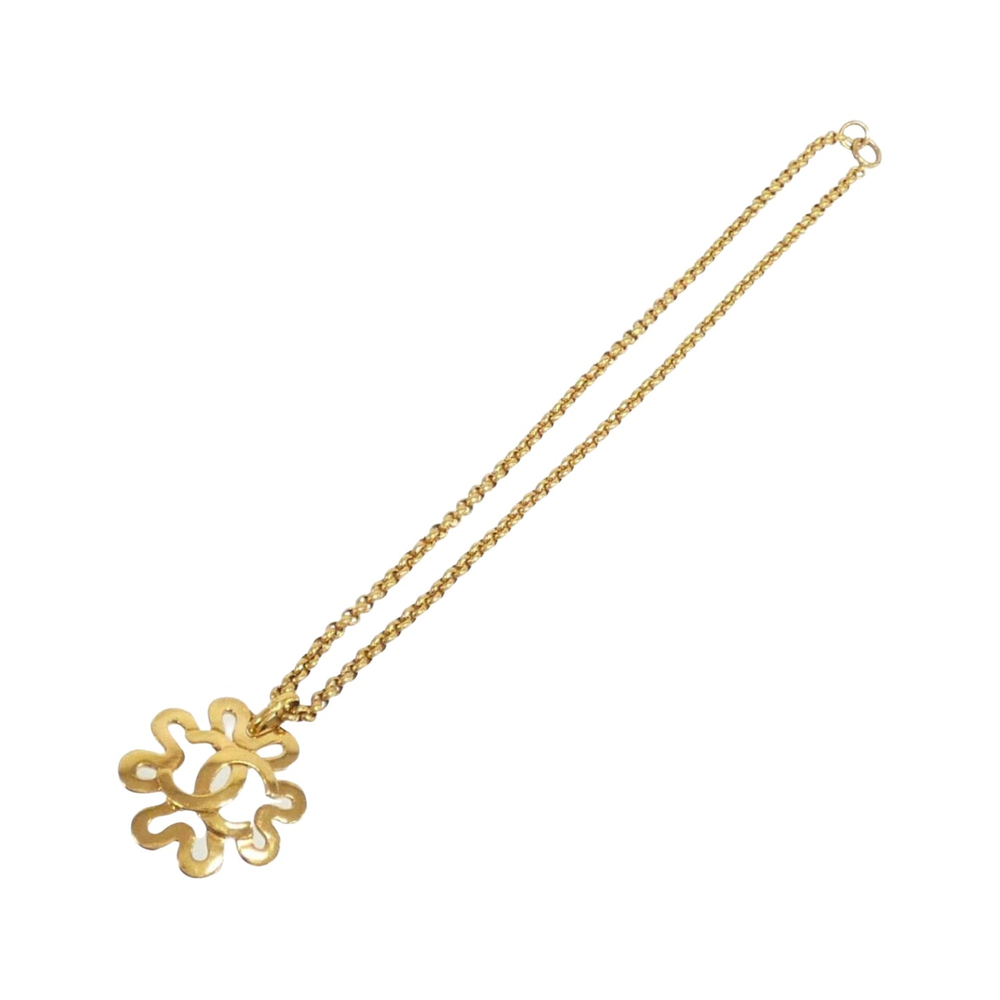 Chanel Coco Mark, Gold, Metal, necklace