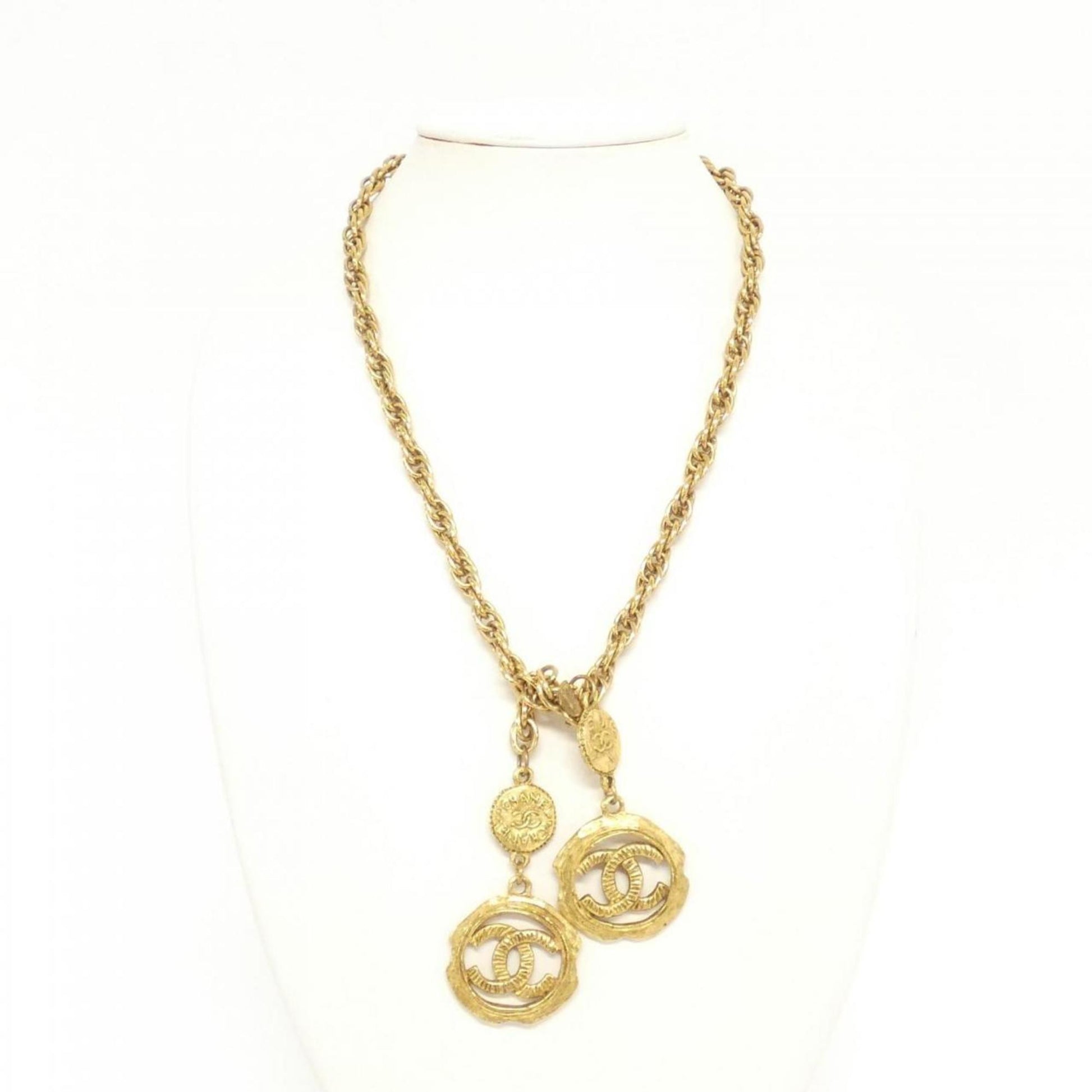 Chanel Coco Mark, Gold, Metal, necklace