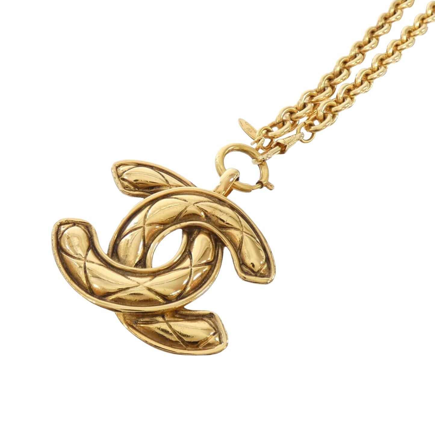 Chanel Coco Mark, Gold, Metal, necklace