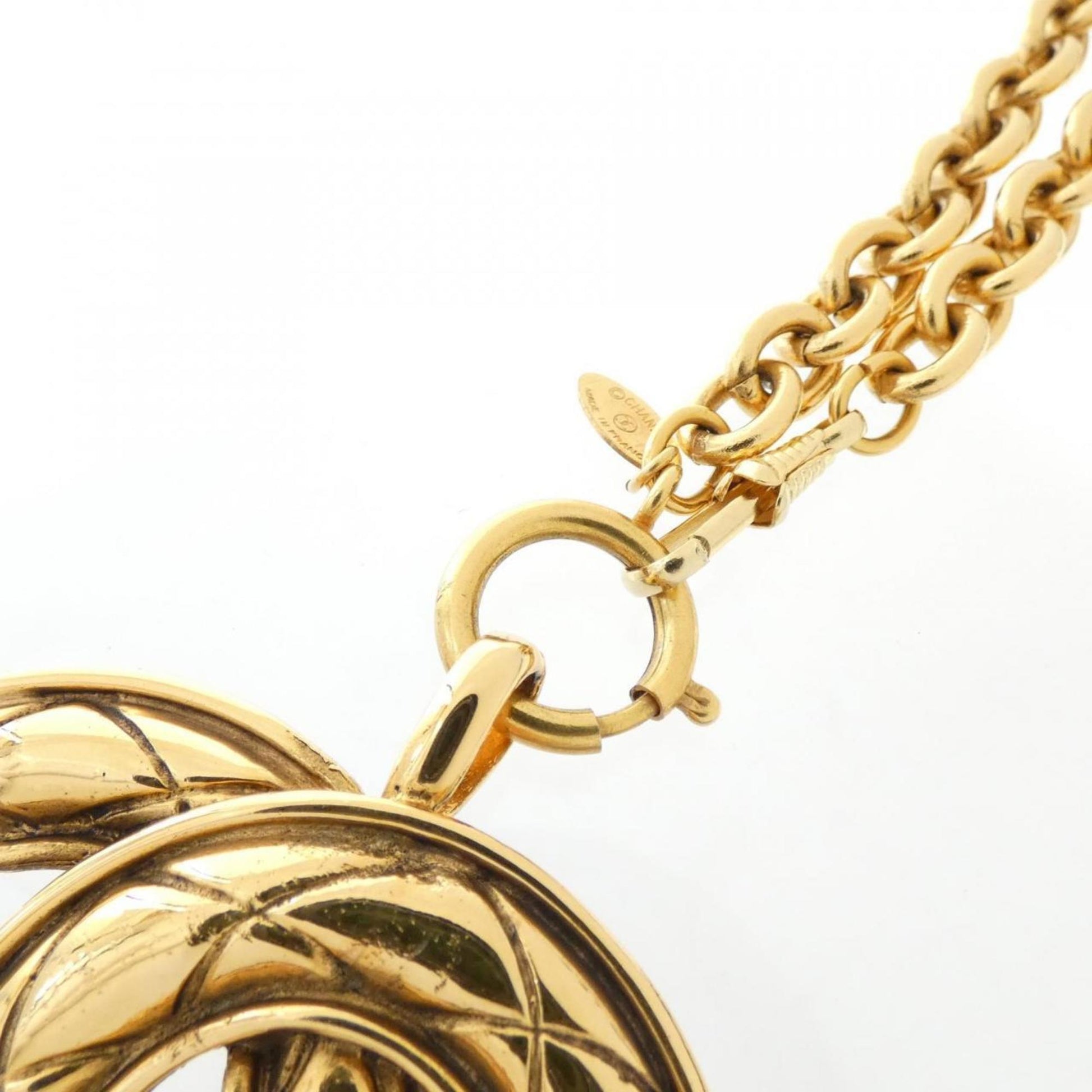 Chanel Coco Mark, Gold, Metal, necklace