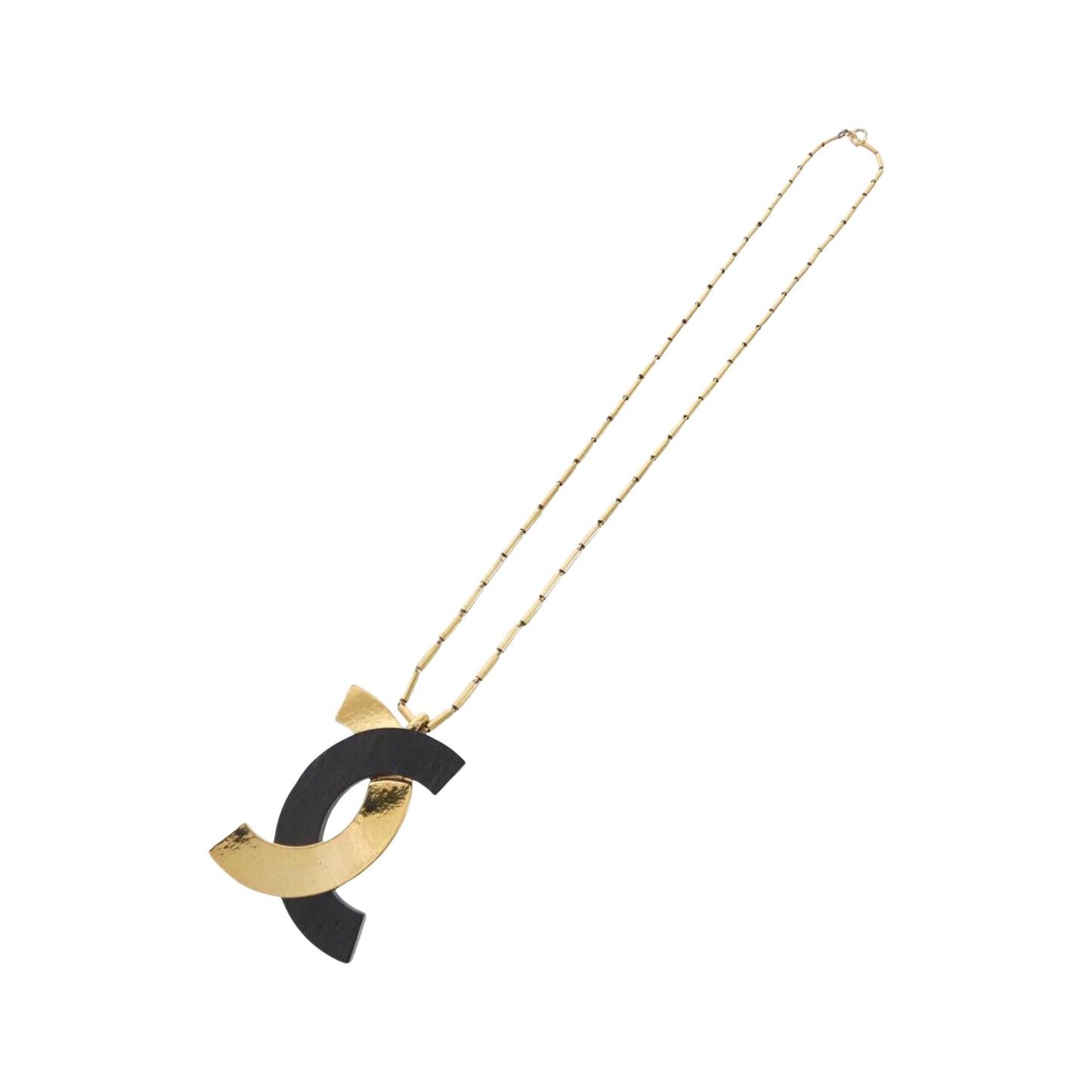 Chanel Logo CC, Gold, Metal, necklace