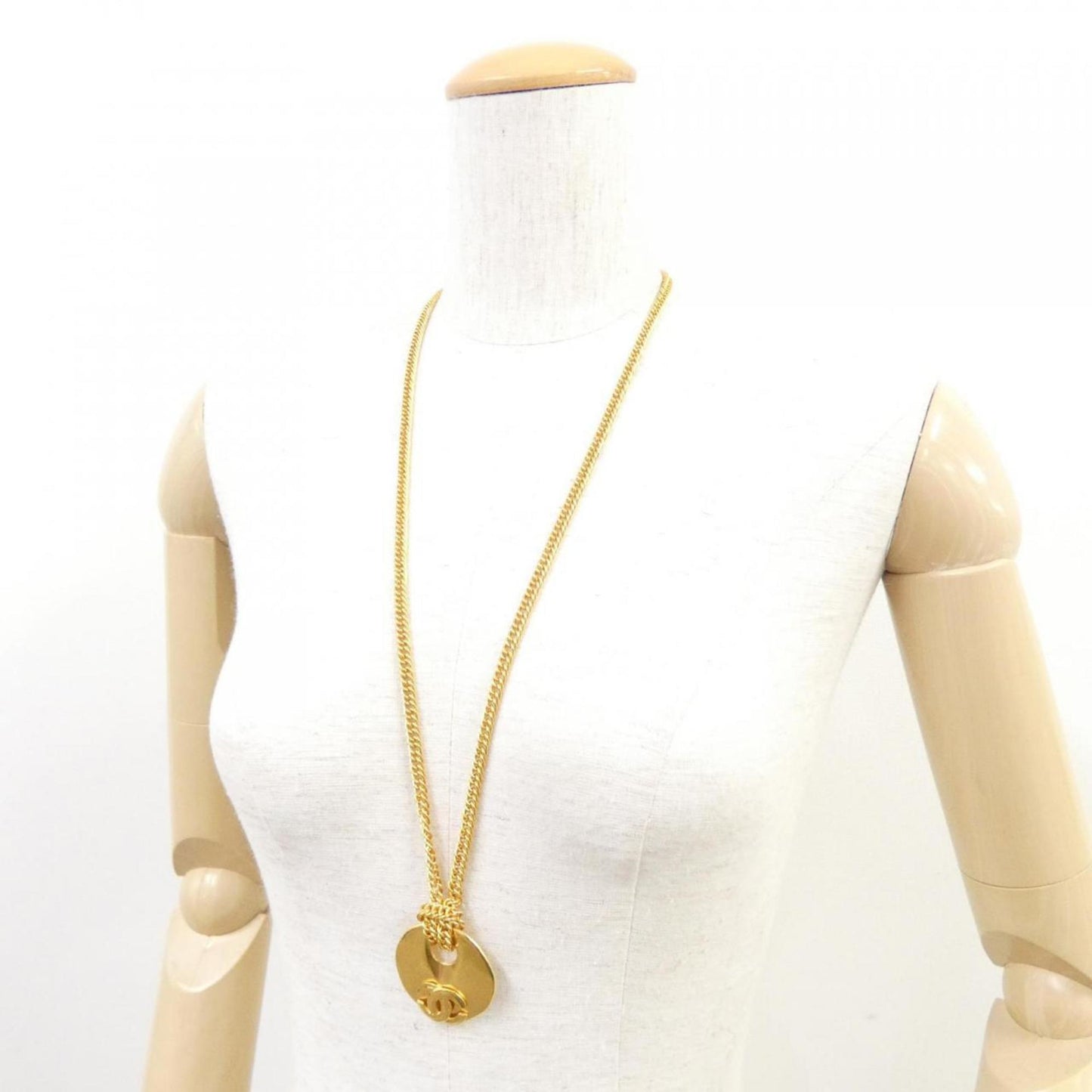 Chanel Coco Mark, Gold, Metal, necklace