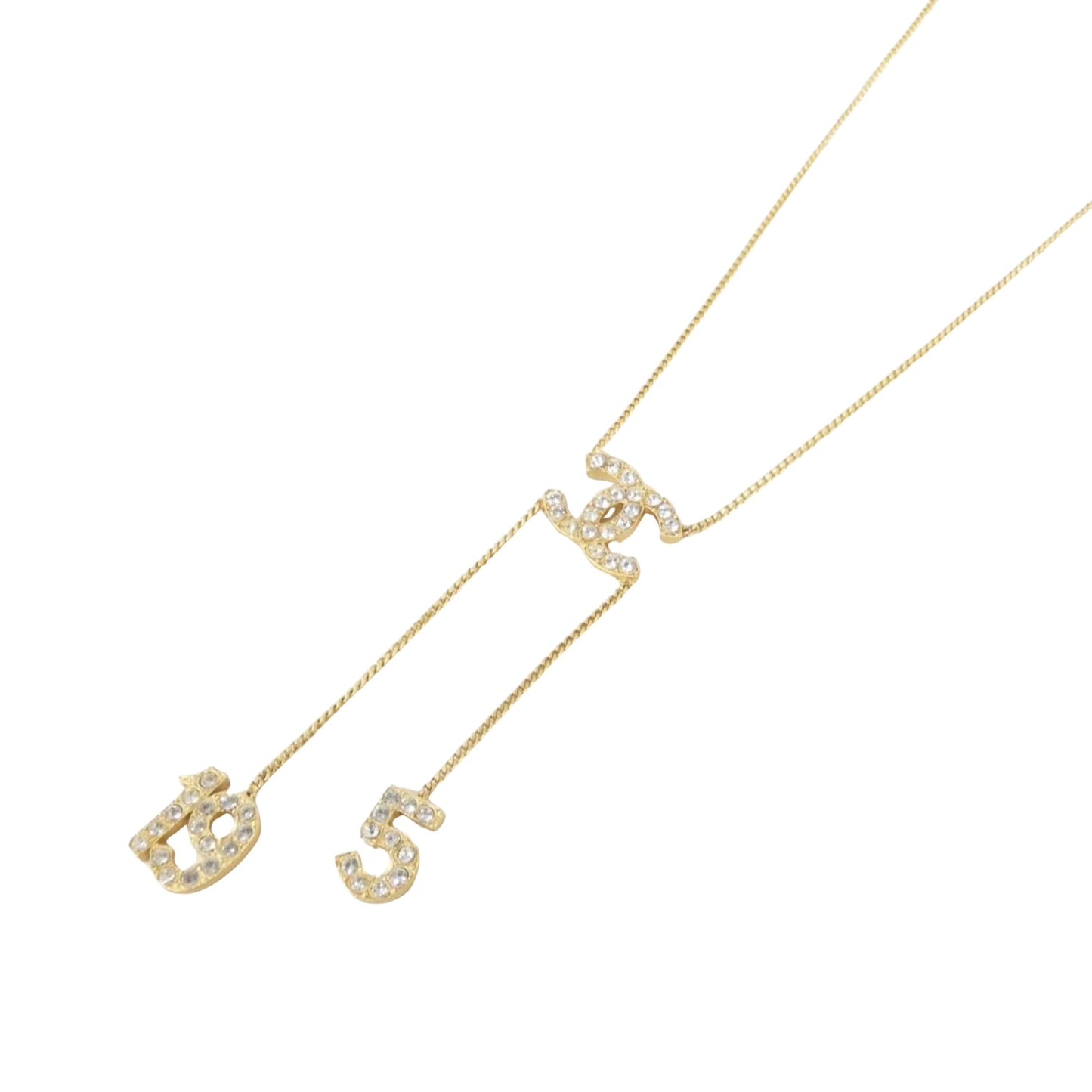 Chanel Coco Mark, Gold, Metal, necklace