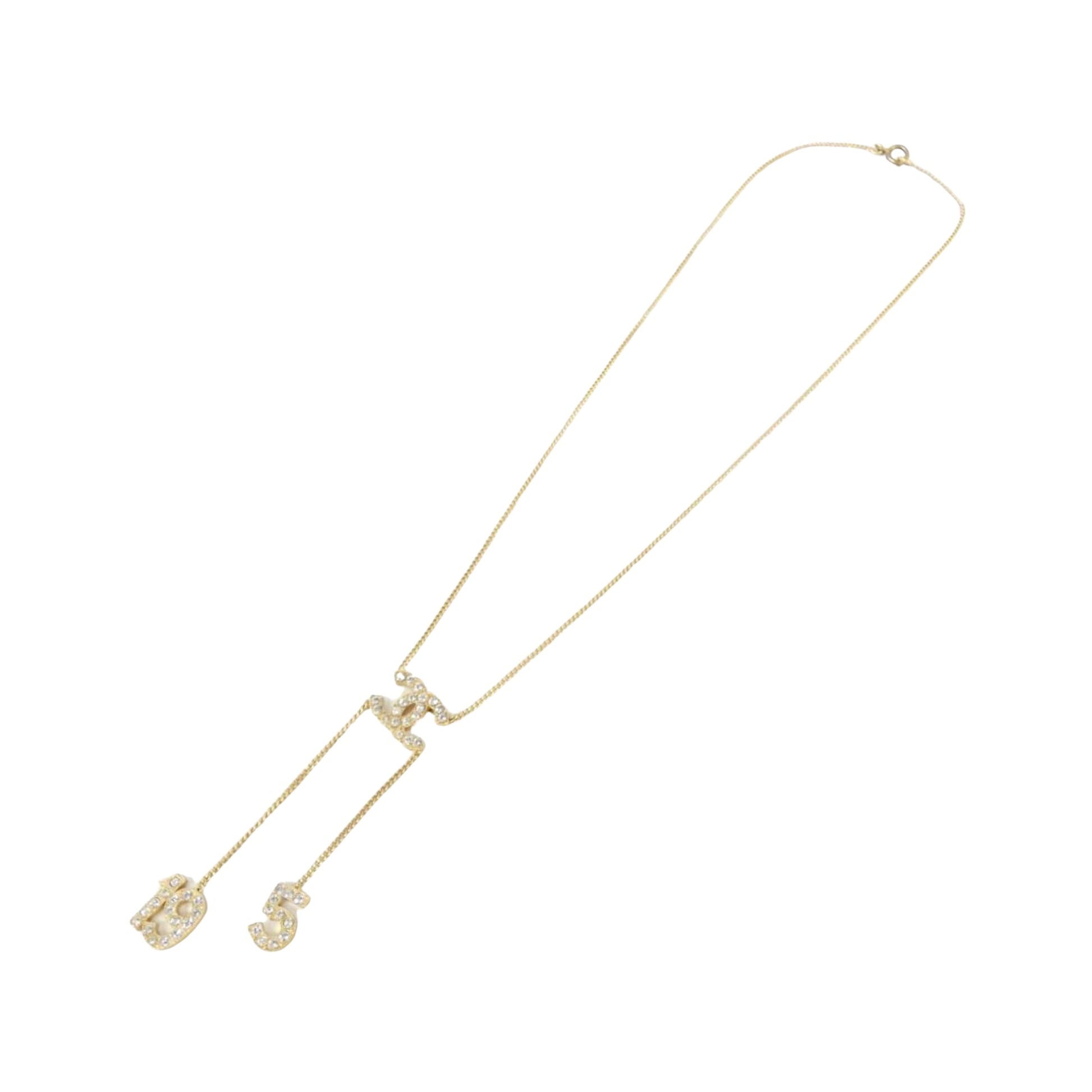 Chanel Coco Mark, Gold, Metal, necklace