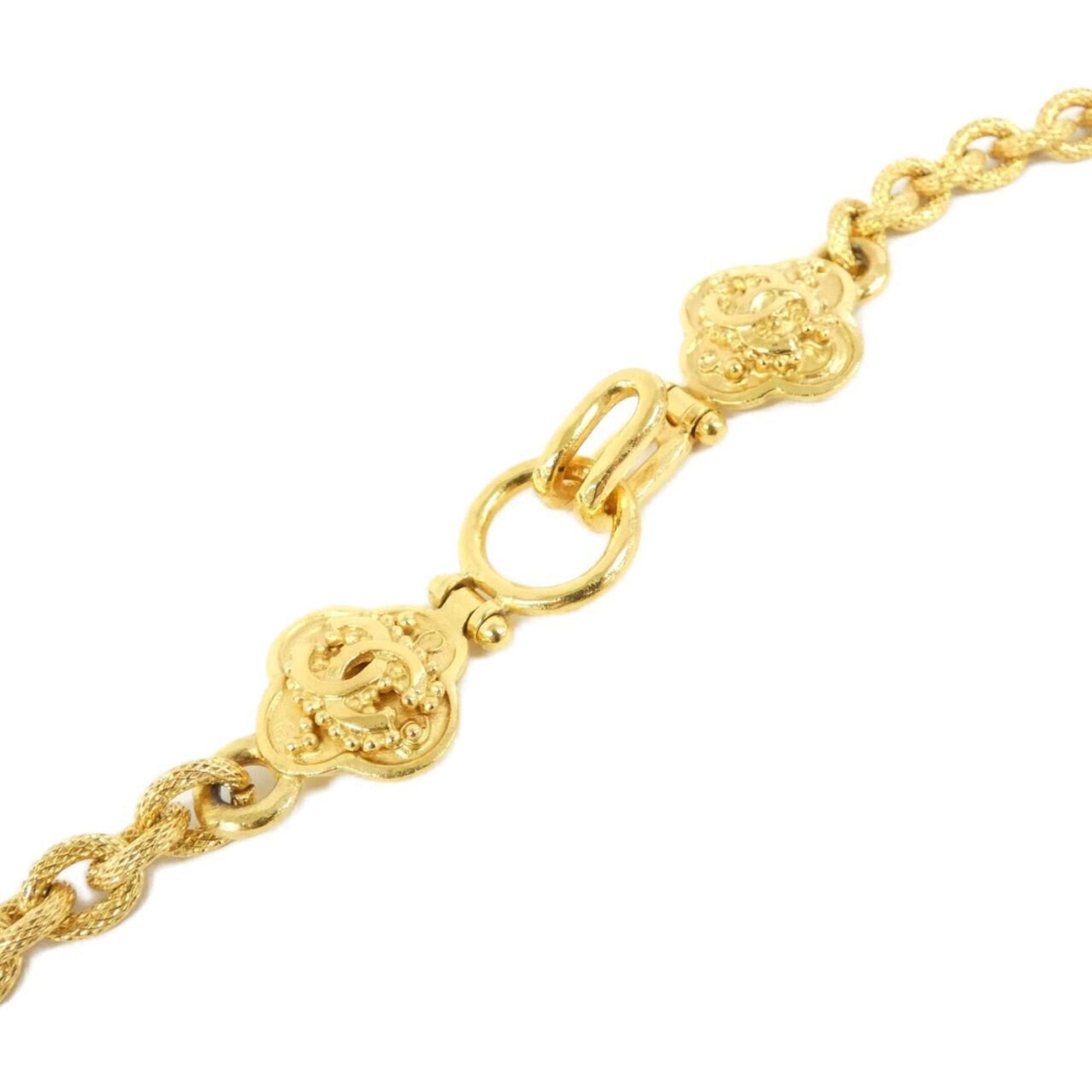 Chanel Coco Mark, Gold, Metal, necklace