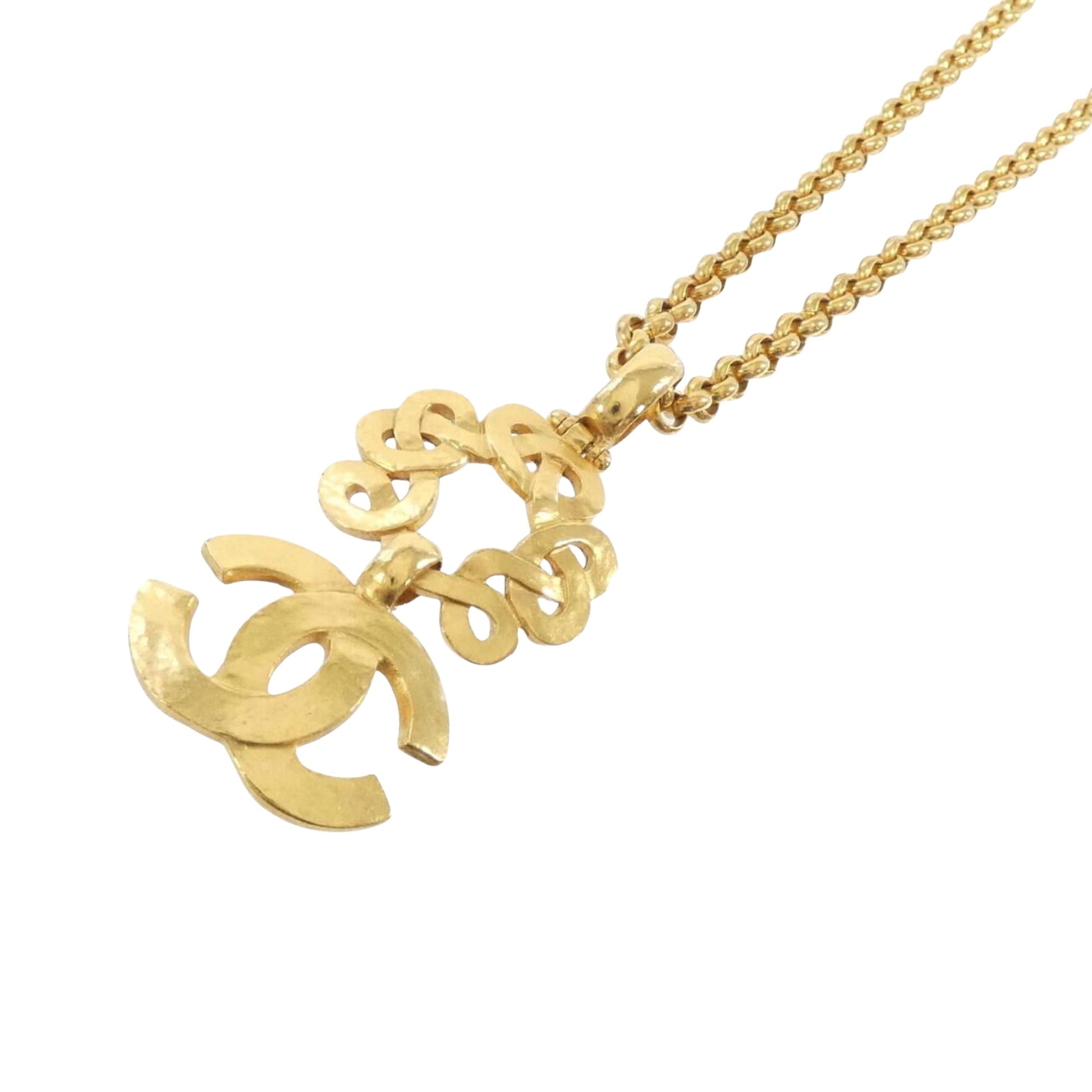 Chanel Coco Mark, Gold, Metal, necklace