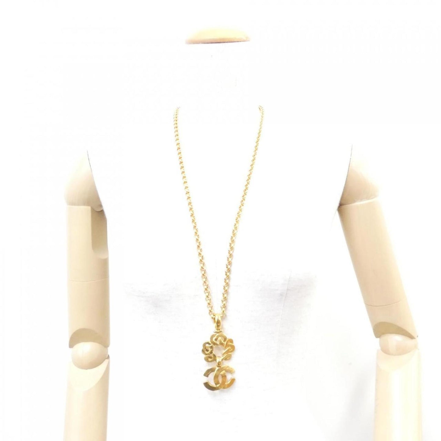 Chanel Coco Mark, Gold, Metal, necklace