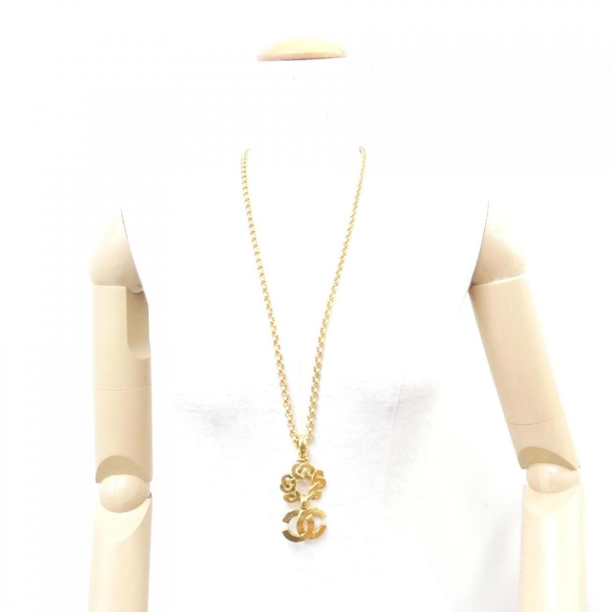 Chanel Coco Mark, Gold, Metal, necklace