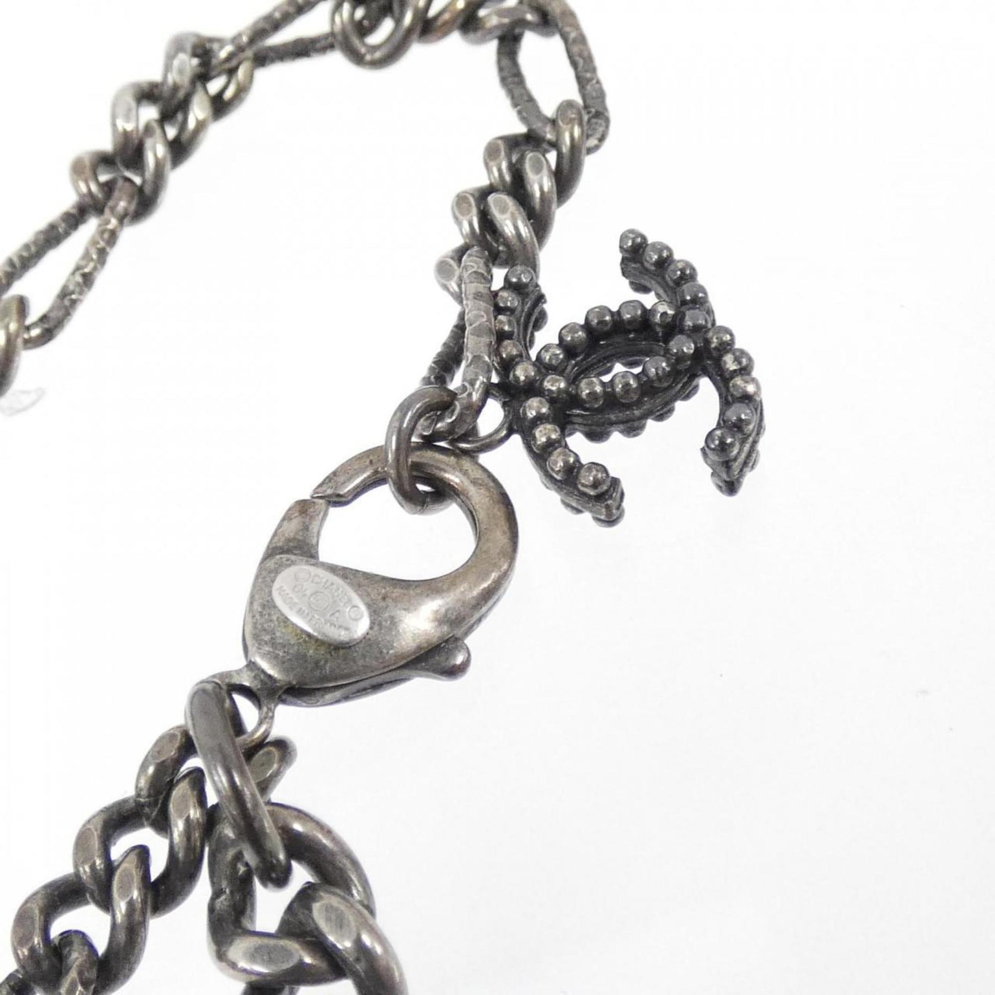 Chanel Coco Mark, Silver, Metal, necklace