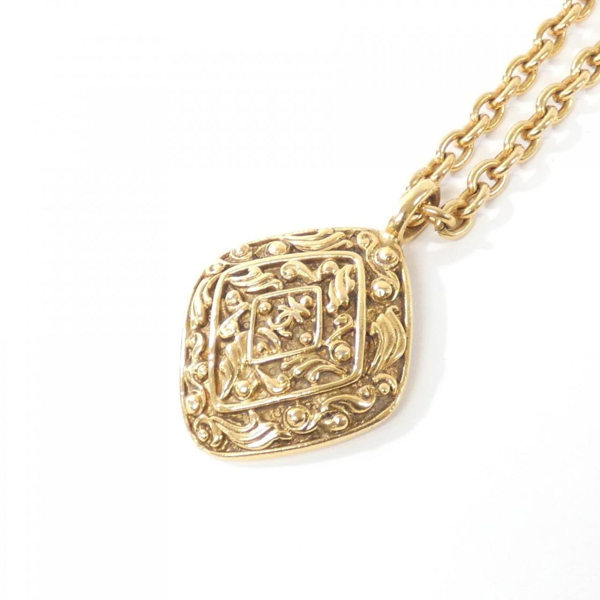 Chanel Logo CC, Gold, Gold Plated, necklace