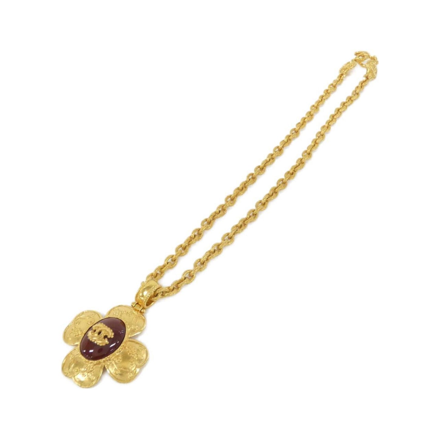 Chanel Clover, Gold, Gold Plated, necklace