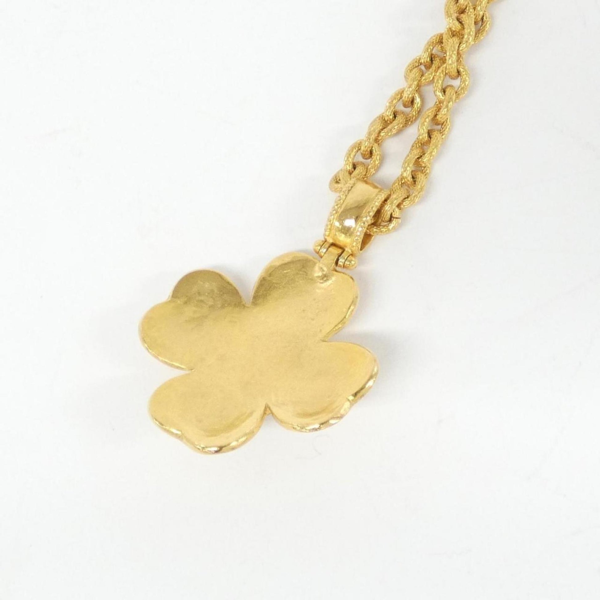 Chanel Clover, Gold, Gold Plated, necklace