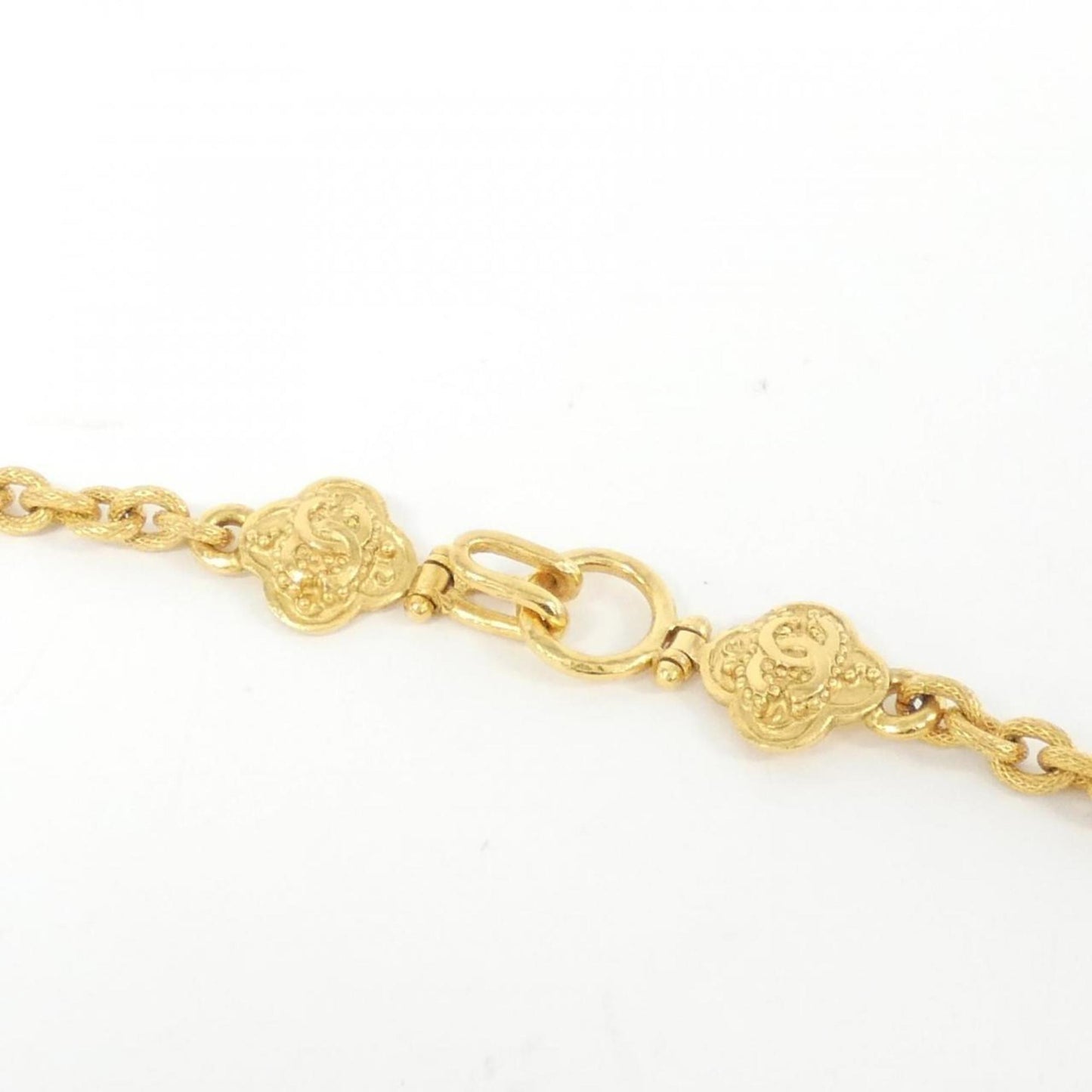 Chanel Clover, Gold, Gold Plated, necklace