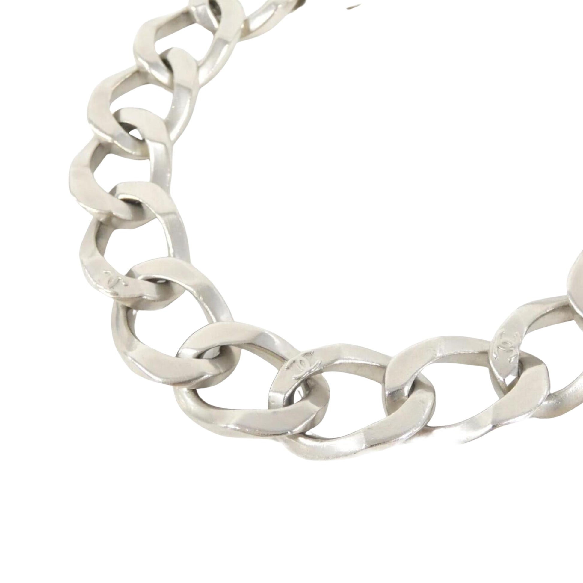 Chanel Coco Mark, Silver, Metal, necklace