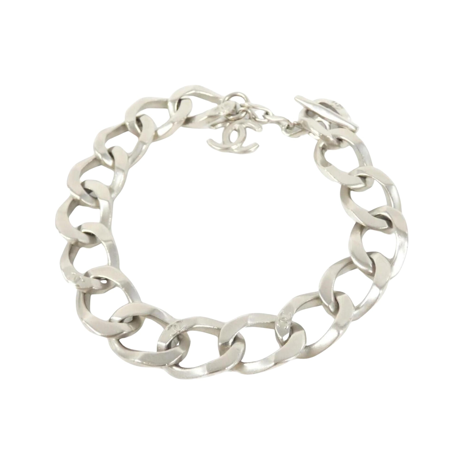 Chanel Coco Mark, Silver, Metal, necklace