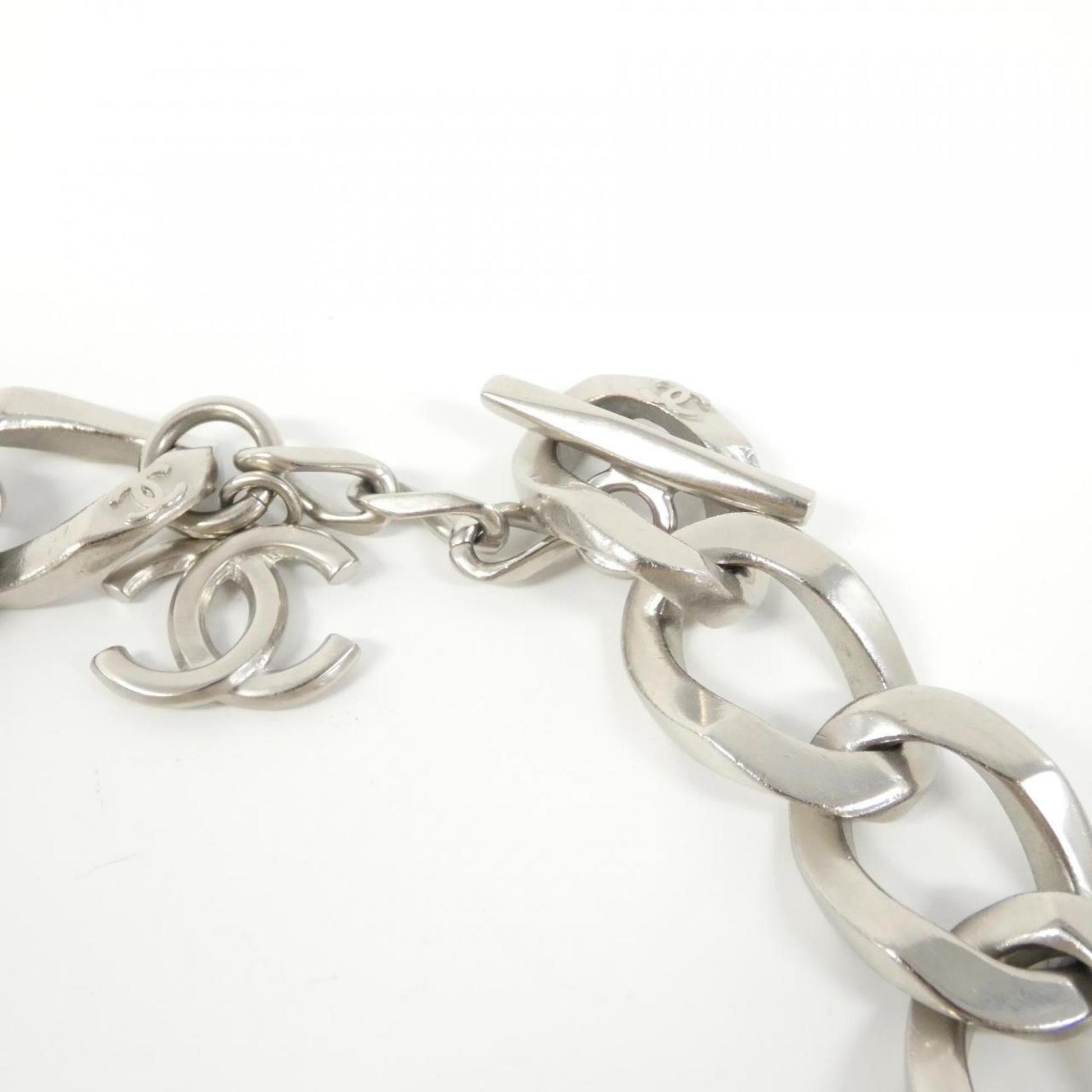 Chanel Coco Mark, Silver, Metal, necklace