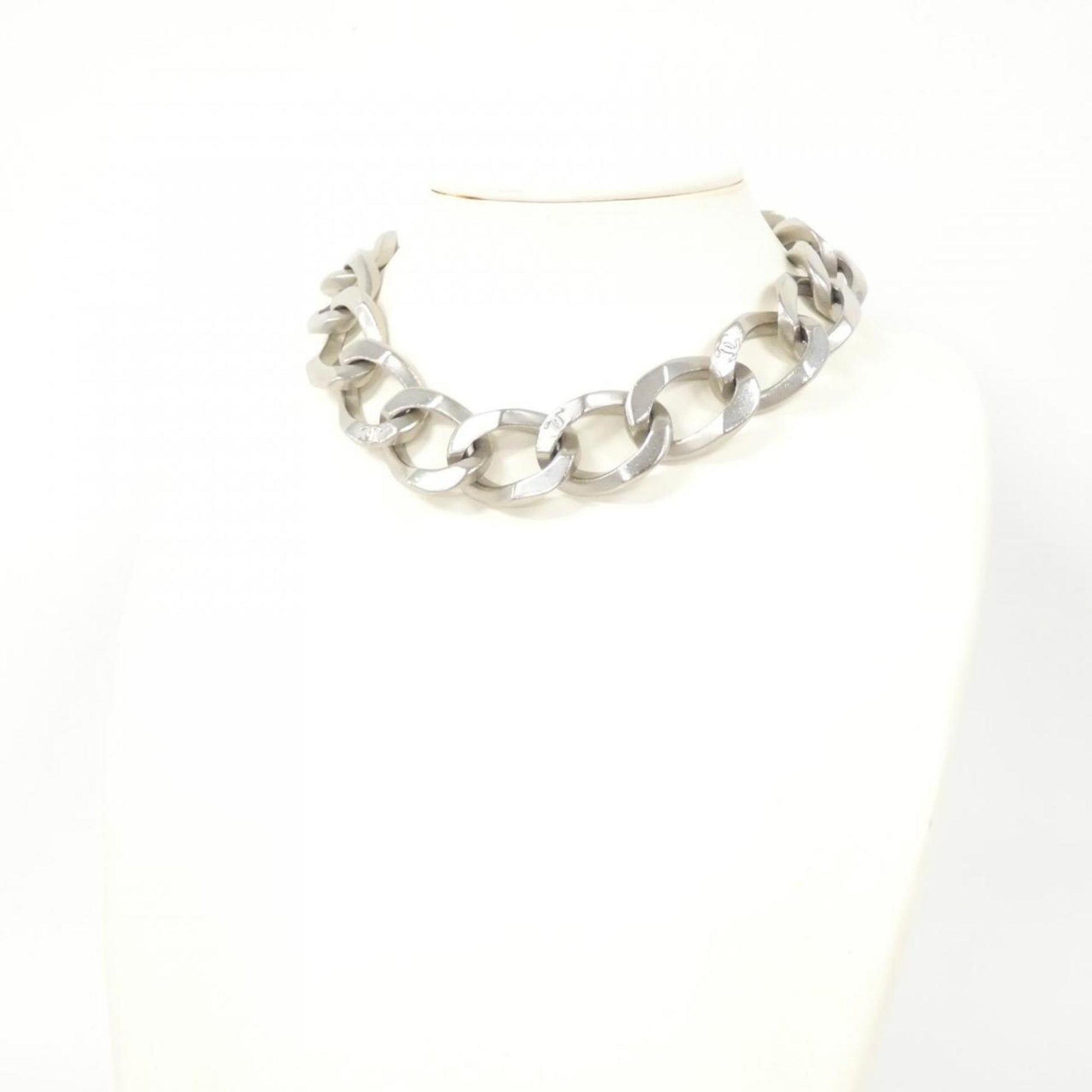 Chanel Coco Mark, Silver, Metal, necklace