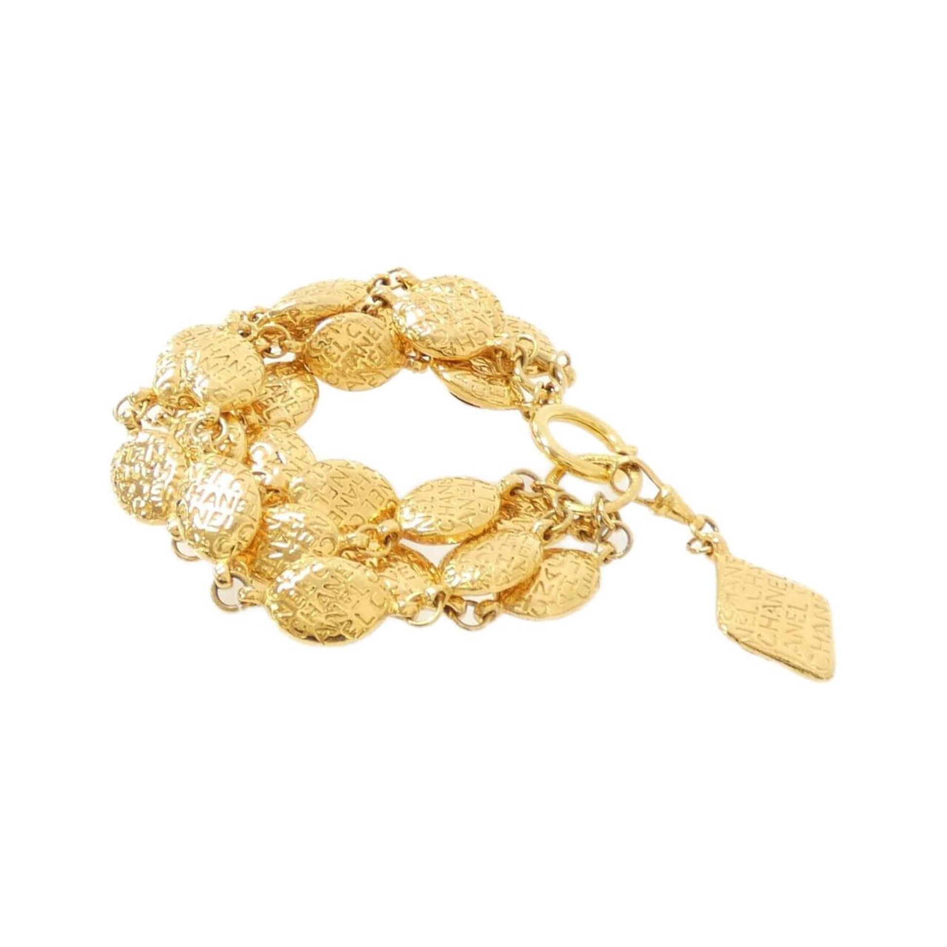 Chanel Knot Single Braid, Gold, Gold Plated, bracelet