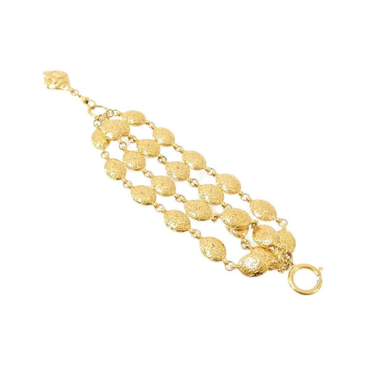 Chanel Knot Single Braid, Gold, Gold Plated, bracelet