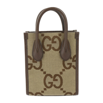 Gucci GG Jumbo, Beige, Canvas, handbag