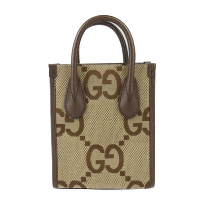 Gucci GG Jumbo, Beige, Canvas, handbag