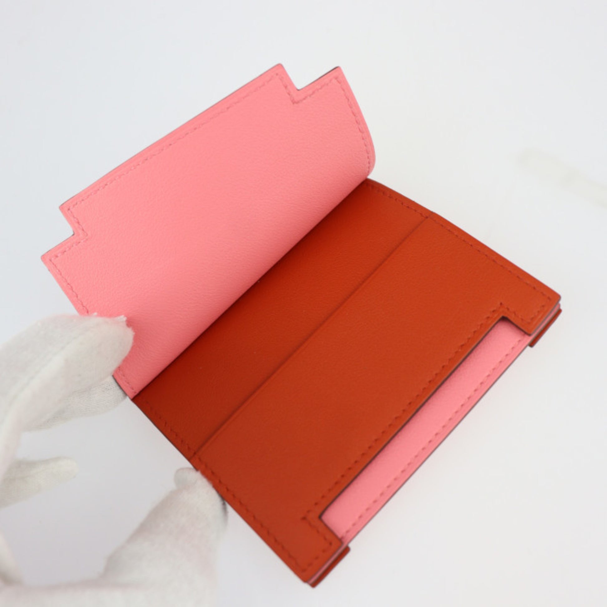 Hermès, Pink, Leather, wallet