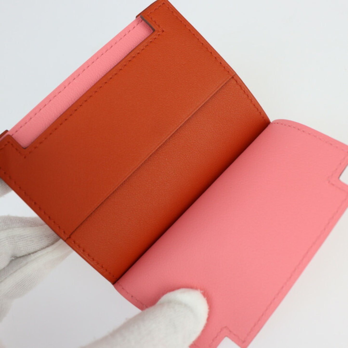 Hermès, Pink, Leather, wallet