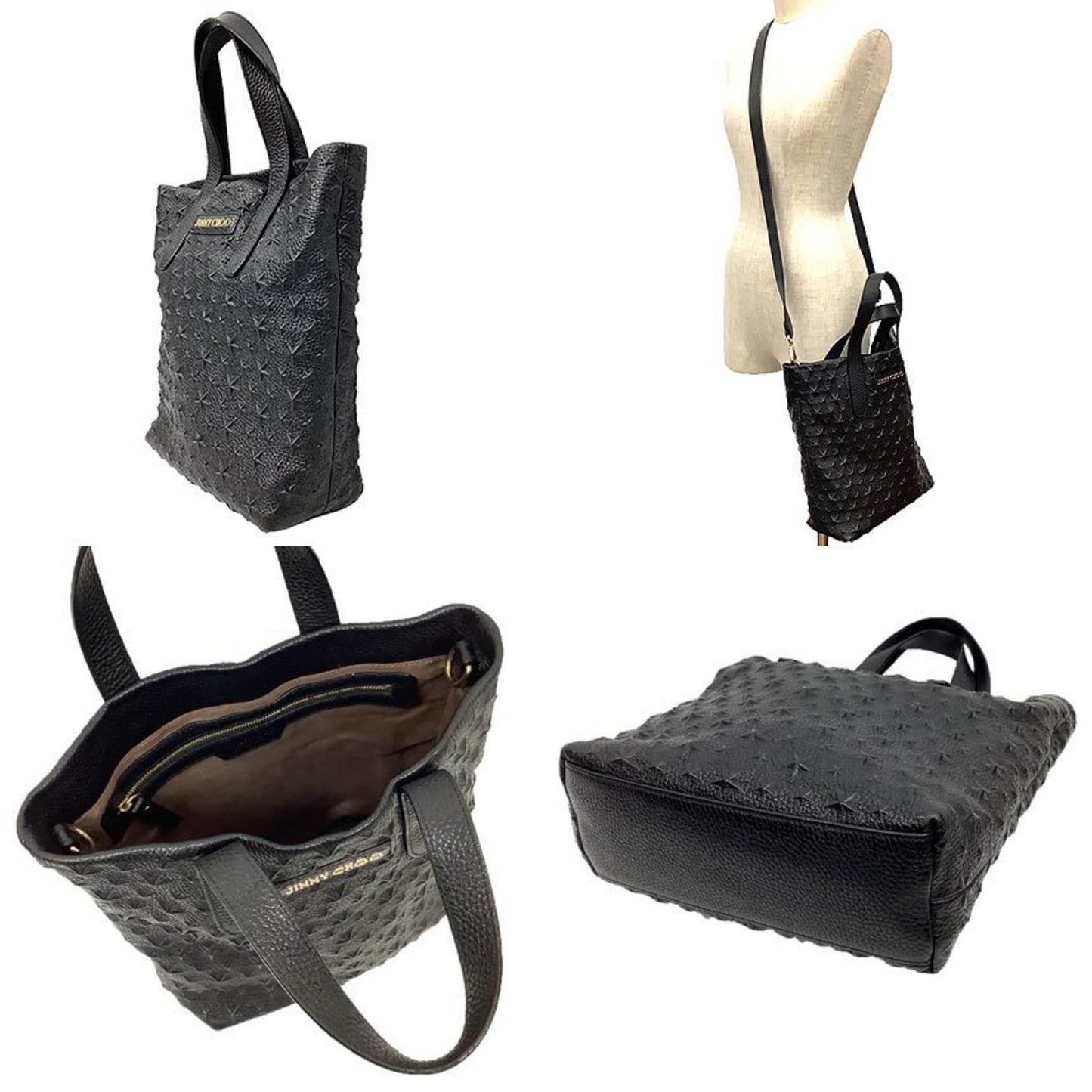Jimmy Choo Sofia, Black, Leather, shoulder