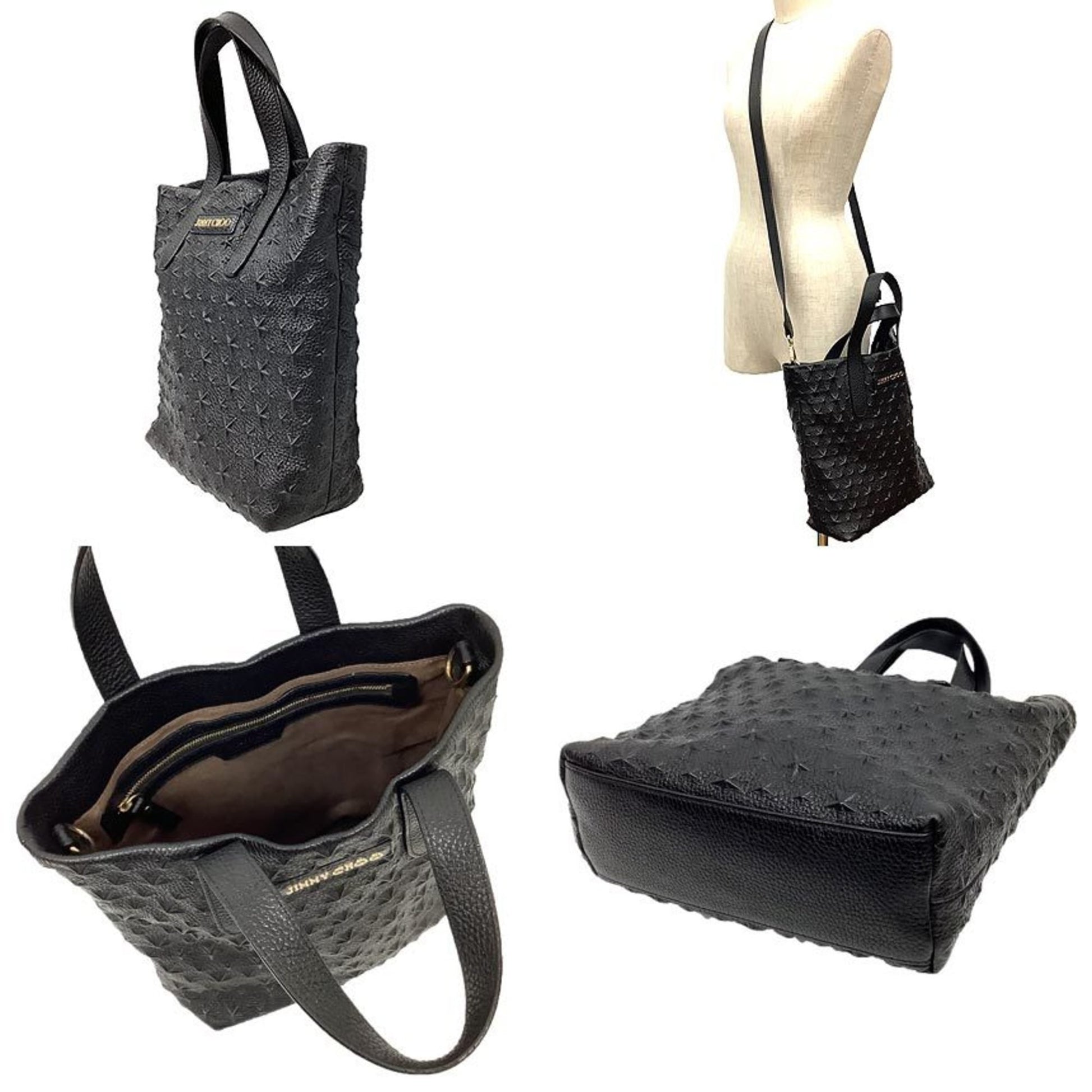 Jimmy Choo Sofia, Black, Leather, shoulder