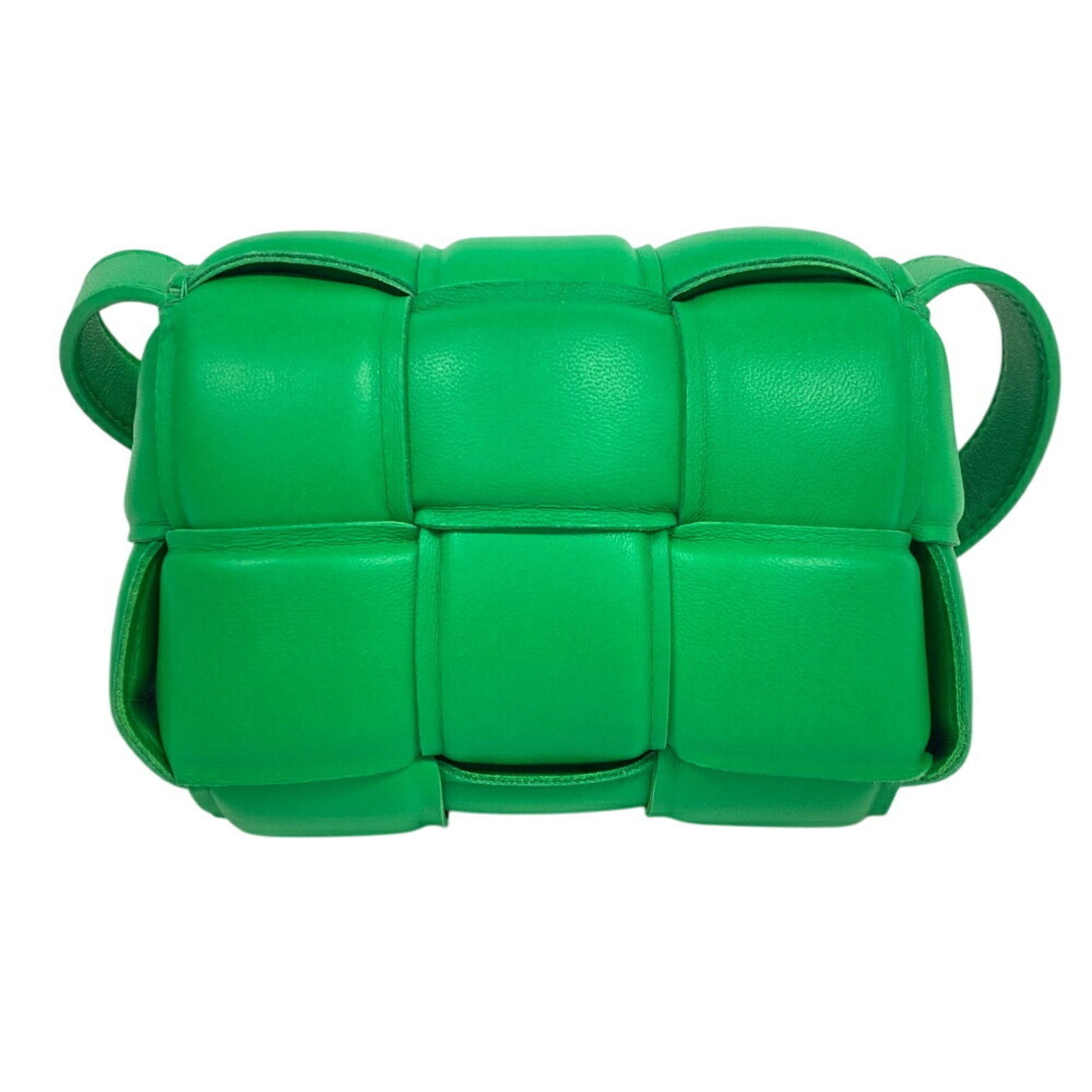 Bottega Veneta Cassette, Green, Leather, shoulder