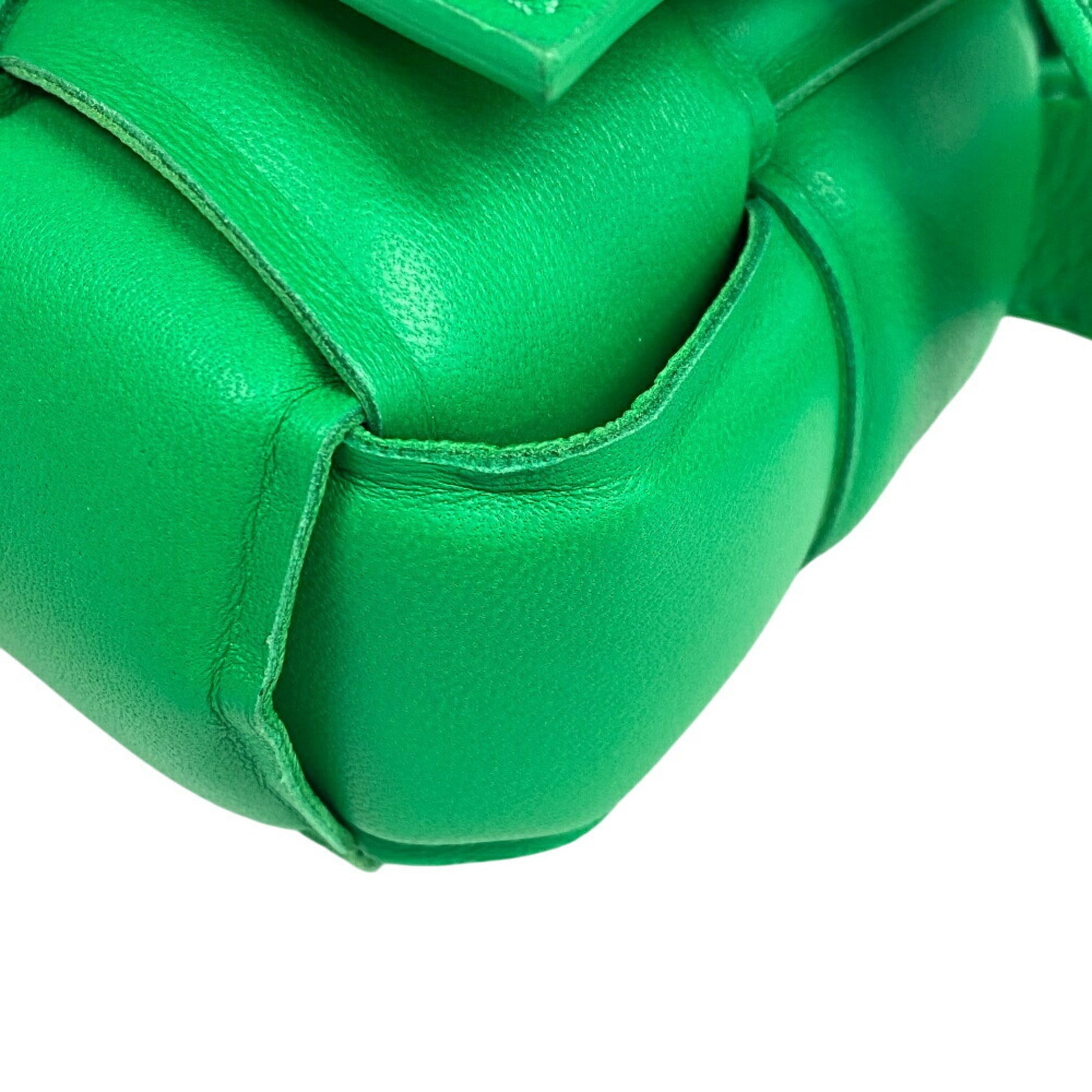 Bottega Veneta Cassette, Green, Leather, shoulder